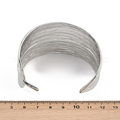 Браслеты-манжеты из нержавеющей стали 304 для женщин&nbsp;BJEW-P362-03P