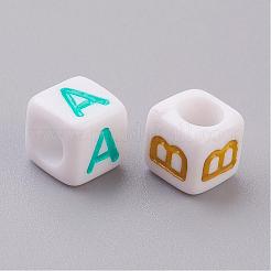 Непрозрачные акриловые бусины с горизонтальным отверстием&nbsp;PL38C9308