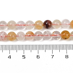 Нити бусин из натурального железистого кварца&nbsp;G-U026-A08-6mm