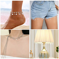 Плоские круглые звенья ручной работы со стразами длиной 3 м.&nbsp;CHC-TA0001-36