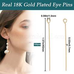 Латунные булавки&nbsp;KK-BBC0012-23B