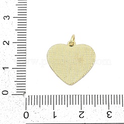 Подвески в форме сердца из синтетического опала в латуни&nbsp;KK-I723-20G