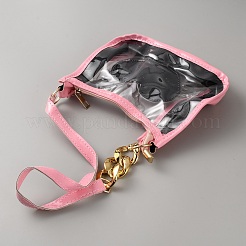 Водонепроницаемые прозрачные сумки из ПВХ с принтом в виде сердца для женщин&nbsp;AJEW-WH20115-03A