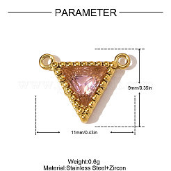 Подвески из нержавеющей стали 304 с паве из кубического циркония&nbsp;STAS-OY010-81G