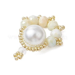 Подвески из стеклянных бусин в виде отпечатков лап&nbsp;PALLOY-MZ00572-05