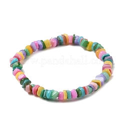 Браслеты из натуральных окрашенных пресноводных ракушек для девочек&nbsp;BJEW-JB12281