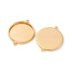 Латуни разъем кабошон сеттинги&nbsp;KK-F898-21E-G