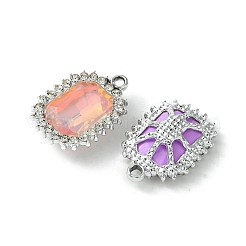 Подвески из стекла со стразами из сплава с УФ-покрытием разных цветов&nbsp;FIND-B039-03P