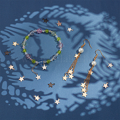 40 шт. 4-х цветные подвески из нержавеющей стали 304&nbsp;STAS-UN0031-14