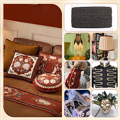 Плетеная кружевная отделка из полиэстера&nbsp;OCOR-WH0110-14C