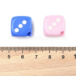 Непрозрачные акриловые бусины с распылением&nbsp;SACR-Z009-02