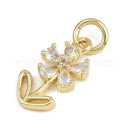 Цветок латунные микро проложить кубического циркония подвески&nbsp;LS-KK-Z123-17G
