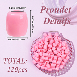 120шт непрозрачные бусины из смолы&nbsp;FIND-SC0019-26A