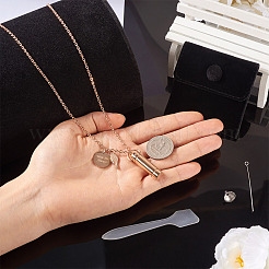 1 шт. ожерелье из нержавеющей стали 304 в форме урны для пепла&nbsp;DIY-TA0010-14A