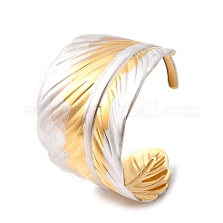 Браслеты-манжеты из нержавеющей стали 304 для женщин&nbsp;BJEW-F509-02A-G