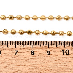 3 мм 304 нержавеющая сталь шариковые цепочки ожерелья для женщин&nbsp;NJEW-B134-09B-G