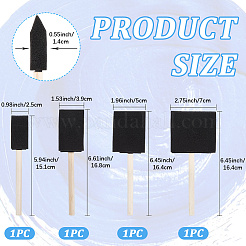 4 шт. губчатая черта с деревянной ручкой&nbsp;DIY-WH20007-70