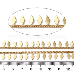 Латунные ромбовидные подвески цепочки CHC-H113-06G
