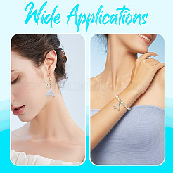 160шт 8 цвета прозрачные акриловые подвески&nbsp;FIND-TA0004-91