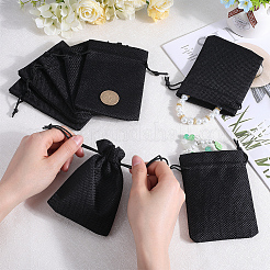 Мешки мешка шнурка упаковки мешка мешка имитационные полиэфирные&nbsp;ABAG-BBC0001-02A-02