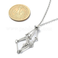 Устойчивый к потускнению плетеный мешочек из нержавеющей стали 304 в технике макраме&nbsp;X-NJEW-TA00078