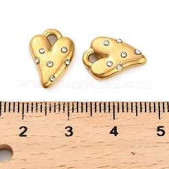 Подвеска из нержавеющей стали 304 со стразами&nbsp;STAS-U047-20G