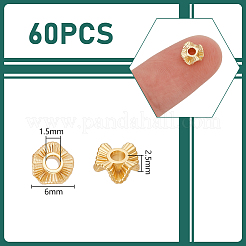 60 шт. Латунные дистанционные бусины&nbsp;KK-UN0005-17