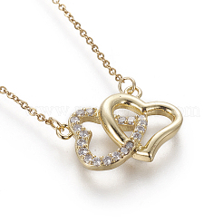 Латунь подвесные ожерелья&nbsp;NJEW-I230-07