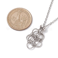 Устойчивая к потускнению 3 шт. 3 стиля 304 нержавеющая сталь кабельная цепь ожерелье изготовление&nbsp;NJEW-JN04934-02