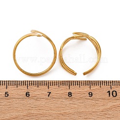 2 шт. набор регулируемых манжет из нержавеющей стали 304 для женщин&nbsp;RJEW-Z099-02G