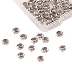50 шт. бусины из нержавеющей стали марки 304&nbsp;STAS-CJ0001-195