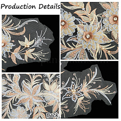 Полиэстер акрил стразы аппликация вышивка АБС пайетки&nbsp;FIND-WH20019-165A-02