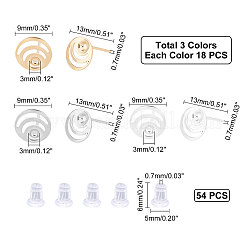 108 шт. Компоненты для сережек из нержавеющей стали 304&nbsp;STAS-UN0027-70