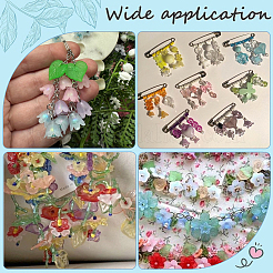 600шт прозрачные акриловые колпачки для бусин&nbsp;FACR-SP0001-01