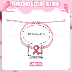 20шт. браслеты из сплава&nbsp;BJEW-GO0001-26