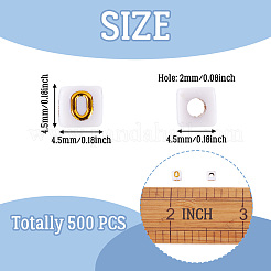 Непрозрачные акриловые бусины&nbsp;MACR-TAG0001-07O