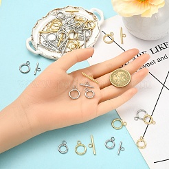 20 комплект из 2-х цветных застежек-тоглов из нержавеющей стали марки 304&nbsp;STAS-YW0003-08B