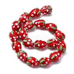 Бусы лэмпворк ручной работы&nbsp;LAMP-R109B-15A