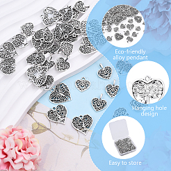 100шт 5 стиля подвески из сплава в тибетском стиле&nbsp;TIBE-YW0001-79