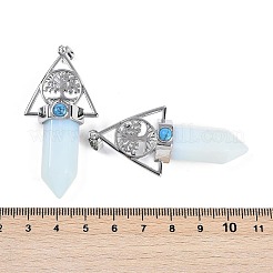 Опаловый граненый заостренный пуля большие подвески&nbsp;G-H076-02P-08