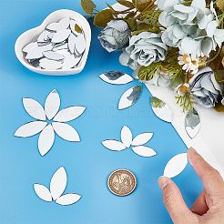 200 шт. 2 стиля зеркальной поверхности мозаичные плитки стеклянные кабошоны&nbsp;DIY-OC0012-43