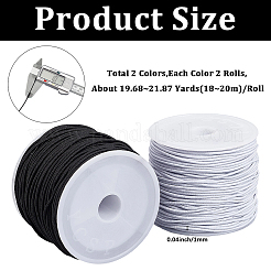 4 рулон эластичных шнуров 2 цветов&nbsp;EC-PA0001-02A