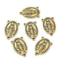 Святая овальная резная люстра из сплава Девы Марии в тибетском стиле&nbsp;S-TIBEP-LF0961YKG-AG