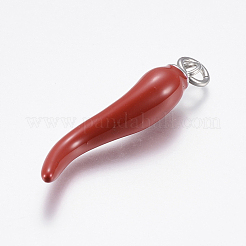 Большие эмалевые подвески из нержавеющей стали 304&nbsp;STAS-F157-10P-A