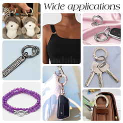 12 шт. кольцо пружинного затвора из сплава со стразами&nbsp;FIND-UN0003-37P