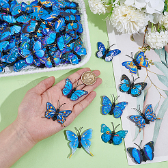 100 шт. искусственные бабочки из ПВХ&nbsp;AJEW-UN0002-45