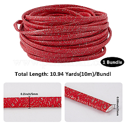 10м складной шнур из блестящей искусственной кожи&nbsp;OCOR-GF0004-11C