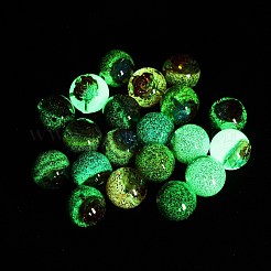 Светящиеся прозрачные смоляные бусины внутри цветка&nbsp;RESI-C070-09