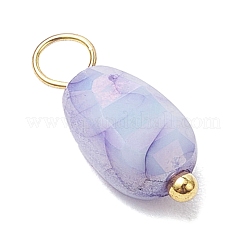 20 шт. непрозрачные стеклянные подвески с эффектом кракле&nbsp;PALLOY-JF03952-03