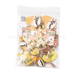 24шт 12 стиля подвески из сплава с эмалью&nbsp;ENAM-FS0004-02